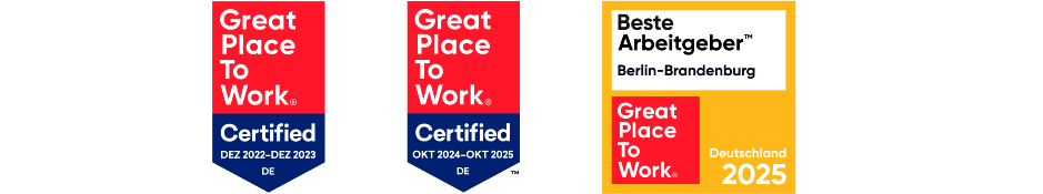 Wir sind ausgezeichnet als Great Place to Work, Karriere, S Rating und Risikosysteme