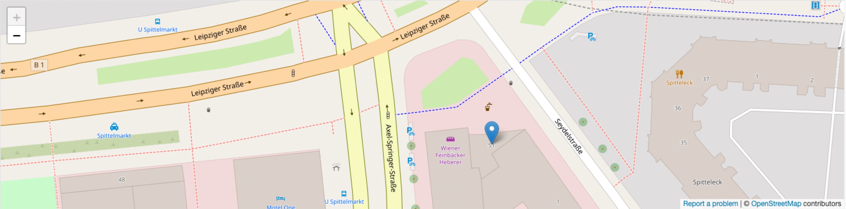Kartenansicht Standort S Rating und Risikosysteme GmbH, Leipziger Straße 51, 10117 Berlin - OpenStreetMap
